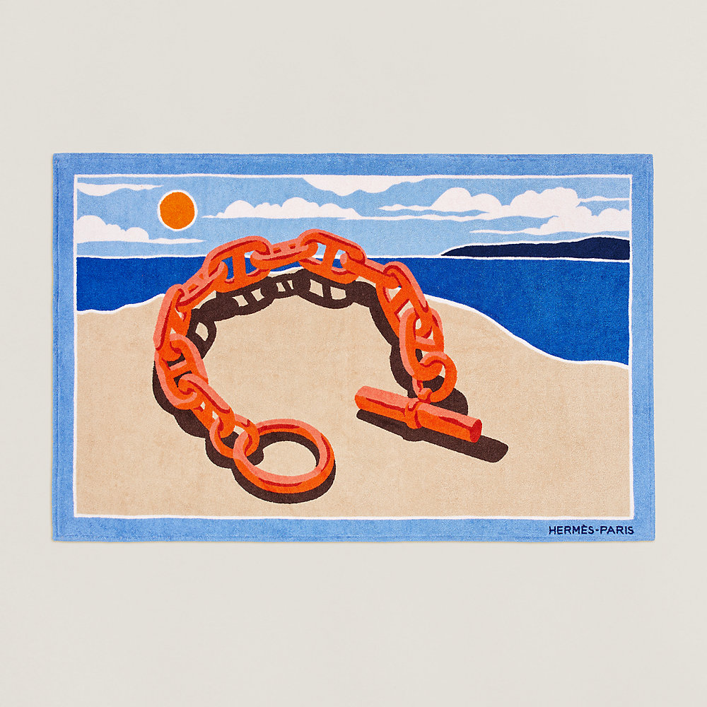 Escale a la Plage beach towel | Hermès Canada